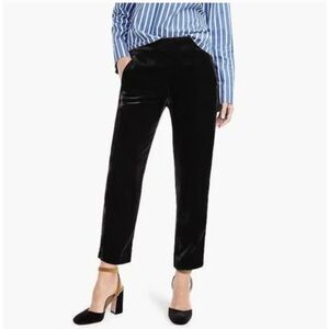 J. Crew Easy Pants In Black Velvet 10P